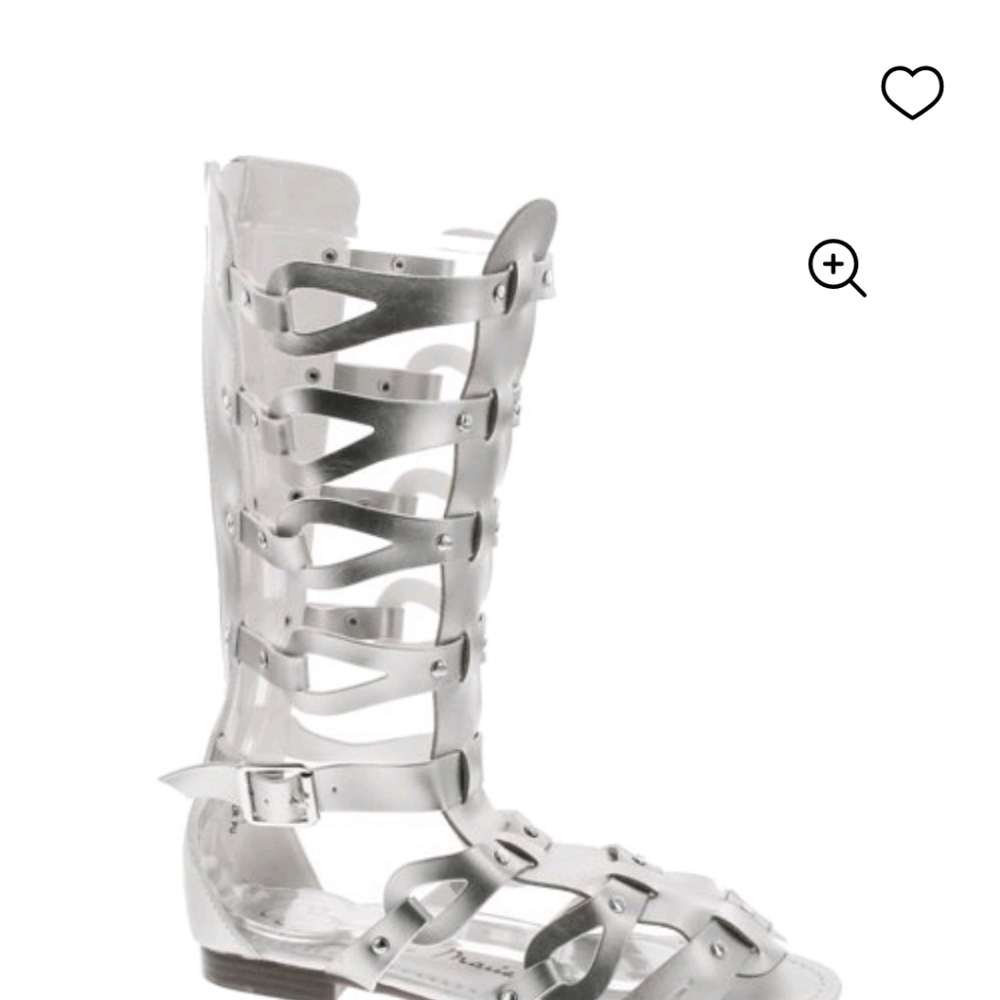 Sliver Gladiator Sandals